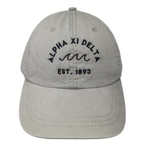 Alpha Xi Delta Est 1893 Slideback Baseball Cap Brown One Size Adjustable Adams